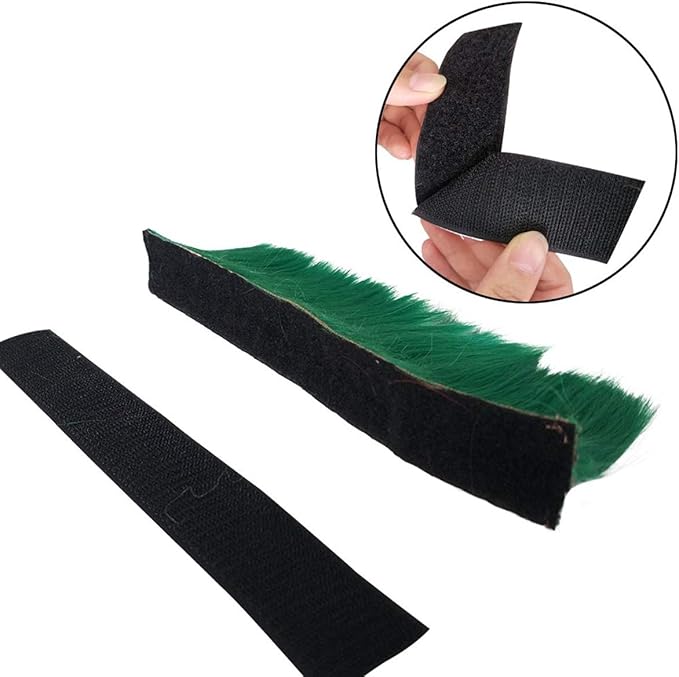 Helmet Mohawk Wig Adhesive Mohawk for Motorcycle Bicycle Ski Snowboard Helmet Hair Patches Skinhead Costumes Wig Cosplay Wig (Helmet not Included)
