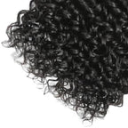 Bundles Human Hair Natural Black Water Wave Bundles 18 20 22 Inch Double Weft Color 1B Wet and Wavy Bundle Niegmeag Peruvian Virgin Soft and Silky Remy Hair Extensions
