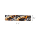 Earthy Stone Hair Barrette for Thin Hair, Classic Rectangle French Barrette for Women, Lightweight and Comfortable, Strong Hold, Lasco | France Luxe