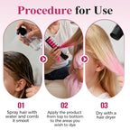 Festive Fun Hair Chalk Combs, 2026 New Chalk Hair Color for Girls, Temporary Wash out Hair Color Kids, Christmas Girl Gifts, Skin Safe Materials (6 colors)