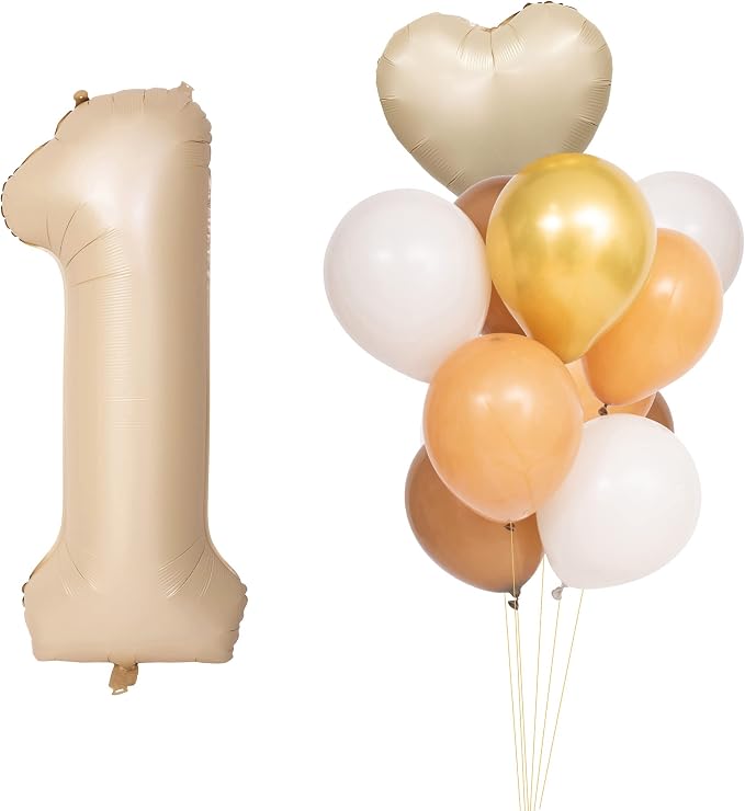 40 In Caramel Number Balloons Helium Foil Mylar latex Balloon Digital 1 | by Exquisitehighqualitypartydecorationstomeetyoureveryneed%EF%BC%81