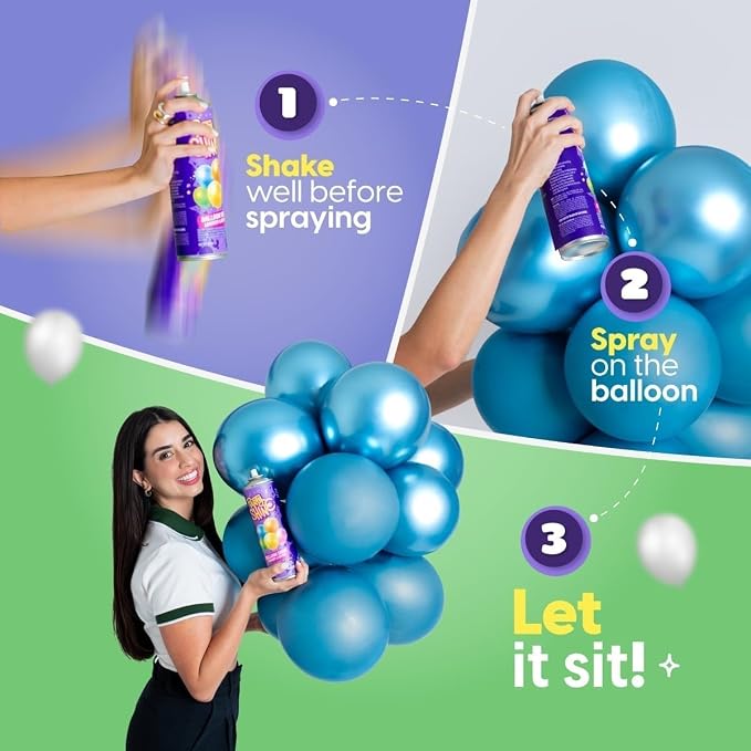 Party Shine Balloon Shine Spray, Silicone Spray - Image 6