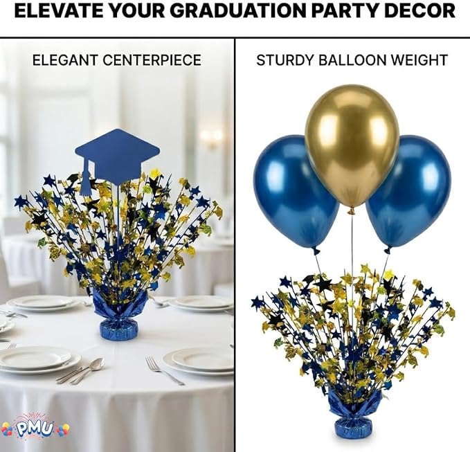 PMU 3 Graduation Centerpieces for Table 2026, Grad Balloon Weight Centerpiece - Image 4