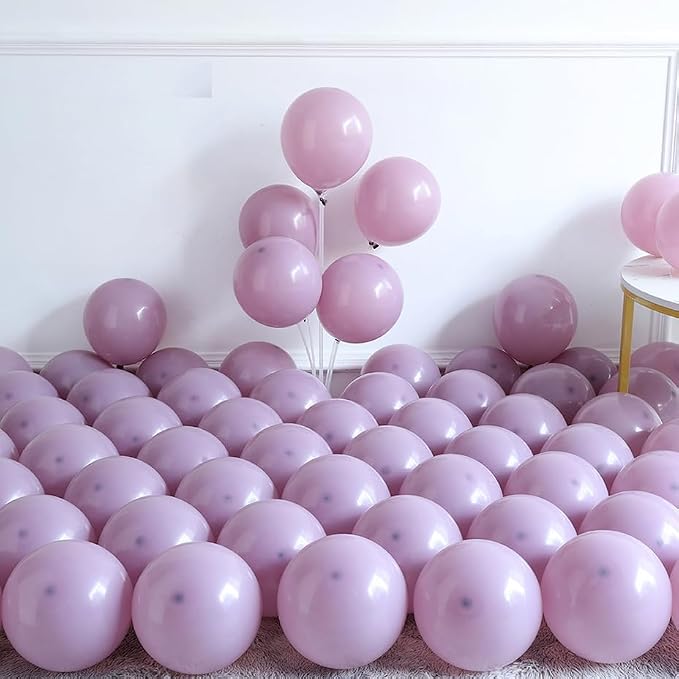 Pink and Purple Balloon Arch Kit 143pcs Dusty Purple Lavender Pastel Macaron - Image 6