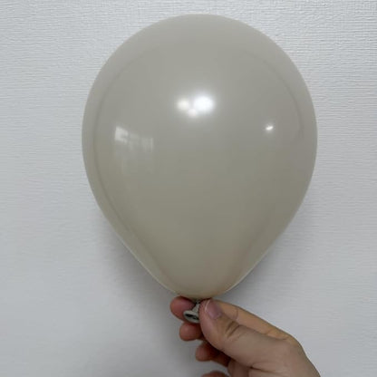 5 inch White Sand Latex Balloons - Image 8