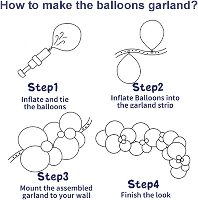 White and Gold Balloons Arch Kit, Baby Shower, Birthday Party Decorations - Image 3