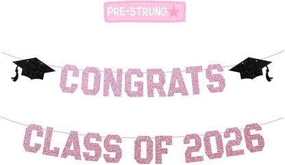 Pre-Strung Congrats Banner for Graduation by Unknown