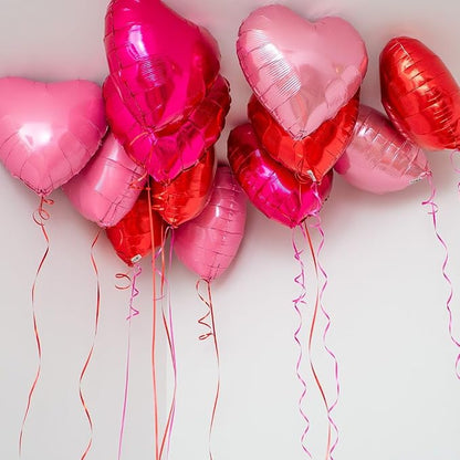 Pink Red Heart Balloons - Image 5