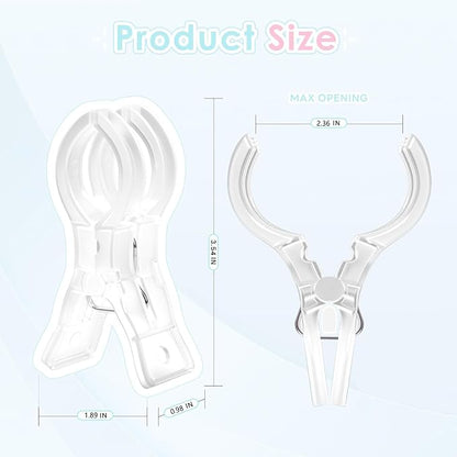20 Pack Large Balloon Arch Clips, Transparent Spring Clamps - Image 2