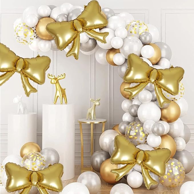 Party Era® 6 Pieces Bow Balloons, Wedding Bridal Shower, Baby Shower, Balloon - Image 3
