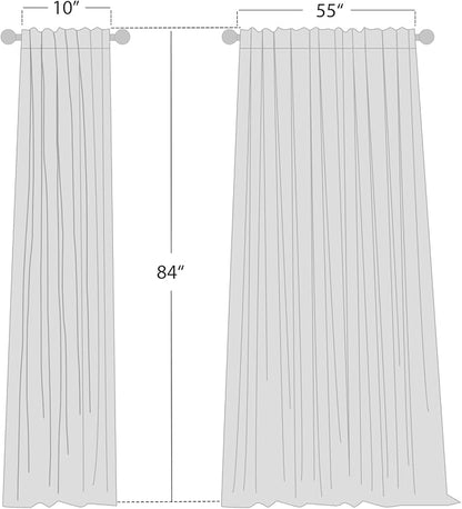 NICETOWN Linen Curtains 84 inches Long, Grommet Thick Flax Linen Privacy Assured - Image 8