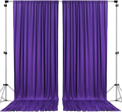 AK TRADING CO. 10 feet x 10 feet Purple Polyester Backdrop Drapes Curtains by Fabrics%7CEventDecor%7CCrafts%7CUpholsteryFoam