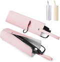BUBM Hot Iron Holder & Mat, Heat Resistant Hair Tools Travel Bag Portable Organizer Cover Pouch for Curling Irons, Flat Irons, Hair Straightener and Styling (Pink)