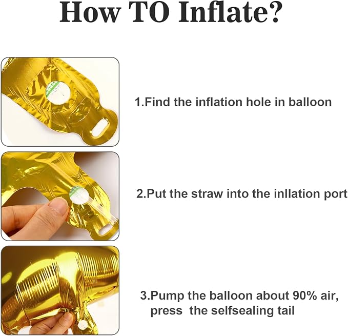 Gold 2026 Balloons, Foil 40 Inch 22 Number Balloons, 60 Balloon Number - Image 5