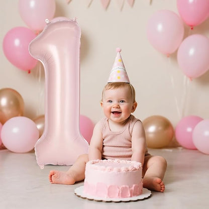 Light Pink Number 17 Balloon, 40 Inch Giant Mylar Number Balloons, Large Foil - Image 6
