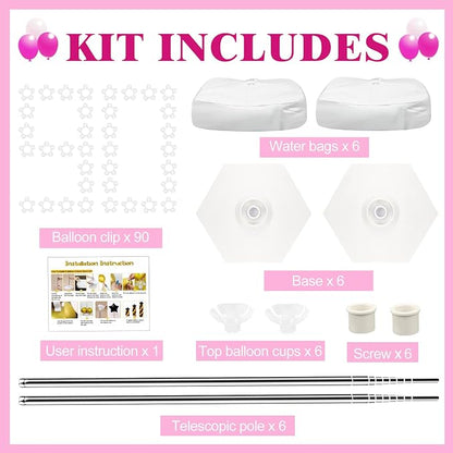 6 Set Heavy-Duty Balloon Column Stand Kit - Image 2