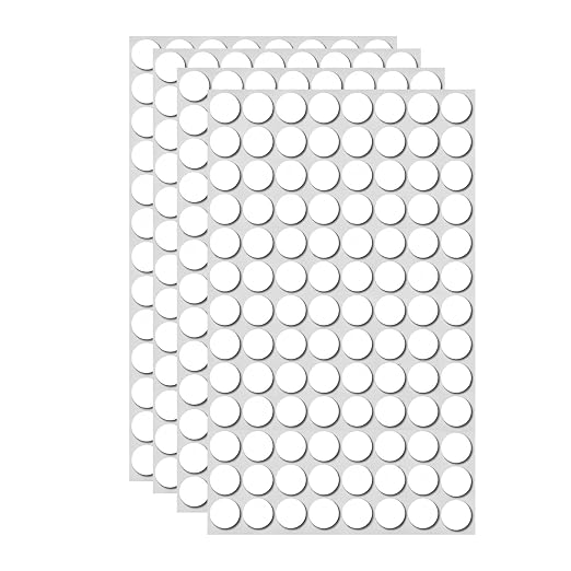 Glue Dots Double Sided 400 PCS, 0.79 Inch Clear Sticky Tack, Transparent by Duccinp