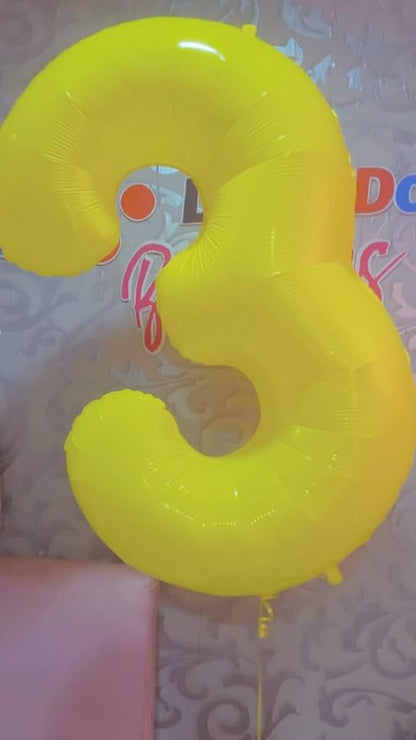 Yellow Number 7 Balloon 40 Inch - Image 2