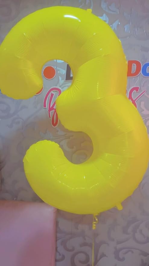 Yellow Number 6 Balloon 40 Inch - Image 9
