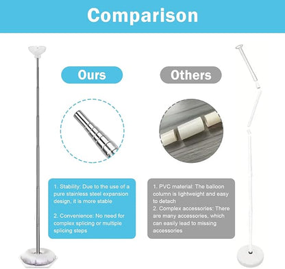 Balloon Column Stand Kit, Metal Telescopic Balloon Stand - Image 2