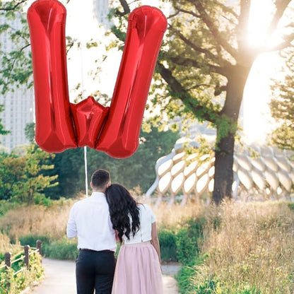 TONIFUL 40 Inch Large Bright Red Letter Balloons A-Z, Giant Jumbo Helium Foil - Image 4