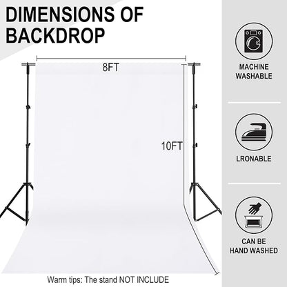 GFCC 8FTx10FT White Backdrop Background - Image 3