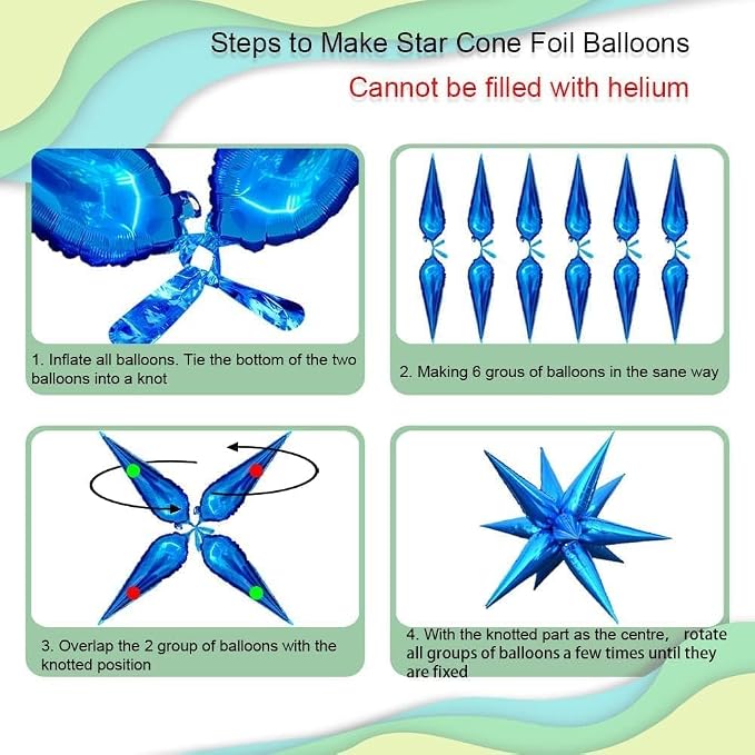 4pcs Sweet Candy Balloons Macaron Candy Balloon Explosion Star - Image 9