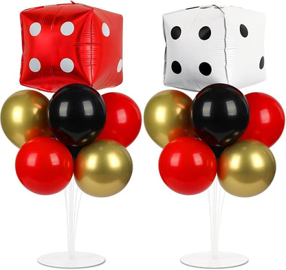 Naozinebi Casino Party Balloons Stand Kit 2 Sets by Naozinebi