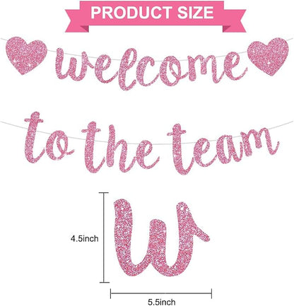 BEISHIDA Welcome to The Team Banner, NO DIY, Office Party Decorations - Image 2