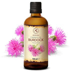 Burdock Root Oil 3.4 FL Oz - 100% Pure & Natural - Arctium Lappa for Hair & Scalp - Good benefits for Skin - Hair - Face - Body care - Glass Bottle - Oils Burdock