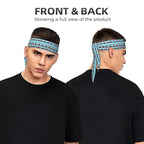 Boys Girls Sports Sweatbands, Multi Style Elastic Hair Band for Yoga Workout Shower, Cool Toy Tractor Pattern Headwear Head Accessories