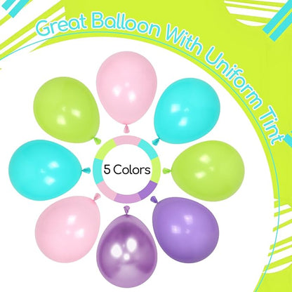 60pcs 12inch Blue and Green Balloons - Image 7