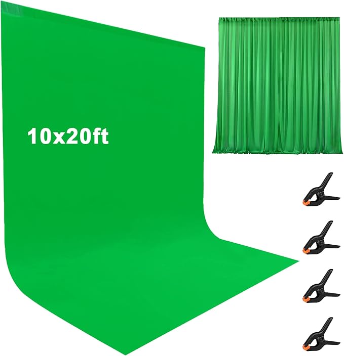 10X20ft Large Green Screen Backdrop by LCUIRC