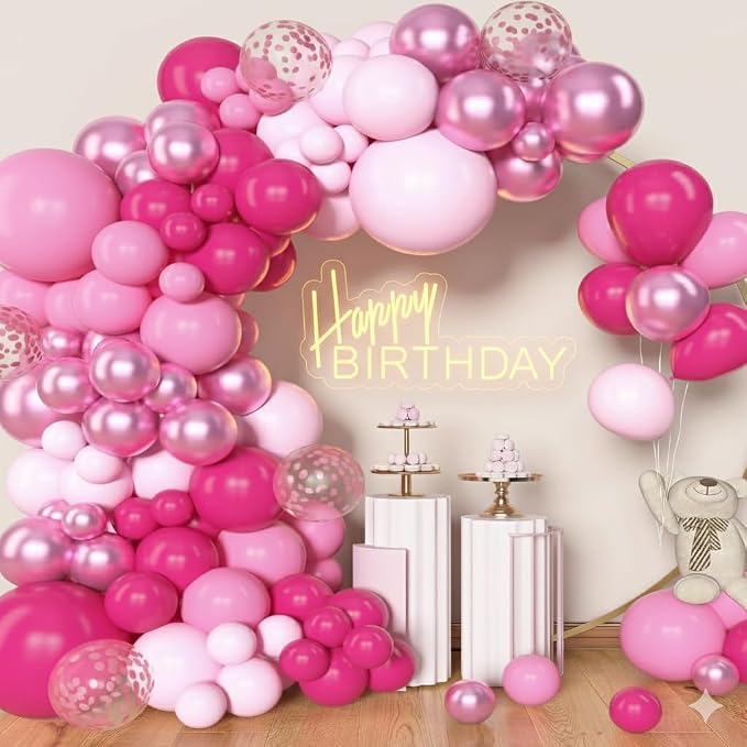 Archloon Pink Balloons Arch Kit, Princess Theme, Engagements, Baby Shower by Aarchloon