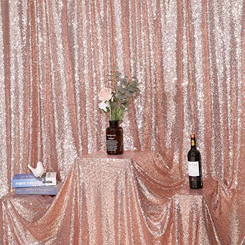 Eternal Beauty Rose Gold 3mm Sequin Backdrop 6x8 Ft - Image 6