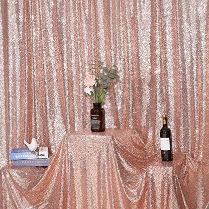 Eternal Beauty Rose Gold 3mm Sequin Backdrop 6x8 Ft - Image 6