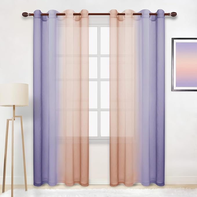 DWCN Ombre Sheer Curtains by DWCN