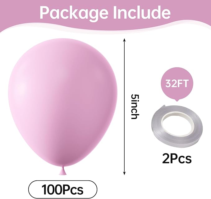 Light Pink Balloons, Girl's Birthday Decoration, Wedding Party, Baby Shower - Image 3