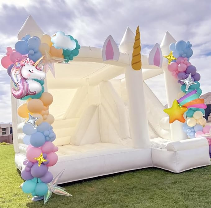 PageebO Pastel Rainbow Unicorn Balloon Garland Arch Kit - Image 4