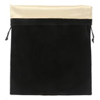 Segbeauty Large Hair Dryer and Garment Organizer Bag - Velvet Drawstring Pouch with Satin Liner, 11.8x15.7 inch, Black, for Diffuser, Straighteners, Clothes