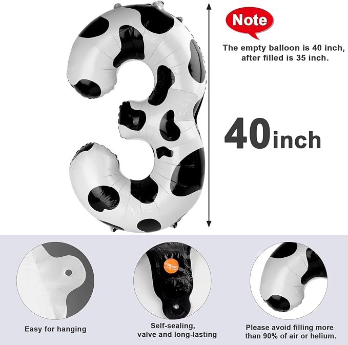 Number 3 Balloons 40 Inch for 3 33 Birthday Party Decorations, - Image 5