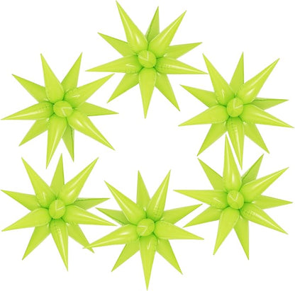 72 Pcs Star Balloons Foil Explosion Balloons Magic 12 Point Star Cone Balloon by Unknown