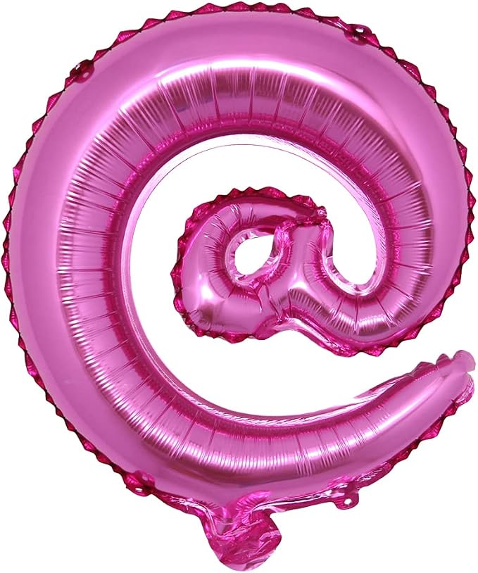 16" inch multicolor Alphabet Letter symbol & @ # Balloons Aluminum Hanging Foil by RUIANSI