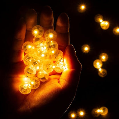 Aogist 100pcs Orange Balloon Lights, Long Standby Time Waterproof Mini Light - Image 5