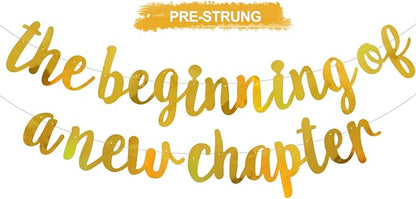 BEISHIDA Double-sided Gold Pre-Strung The Beginning of A New Chapter Banner | by Beishida