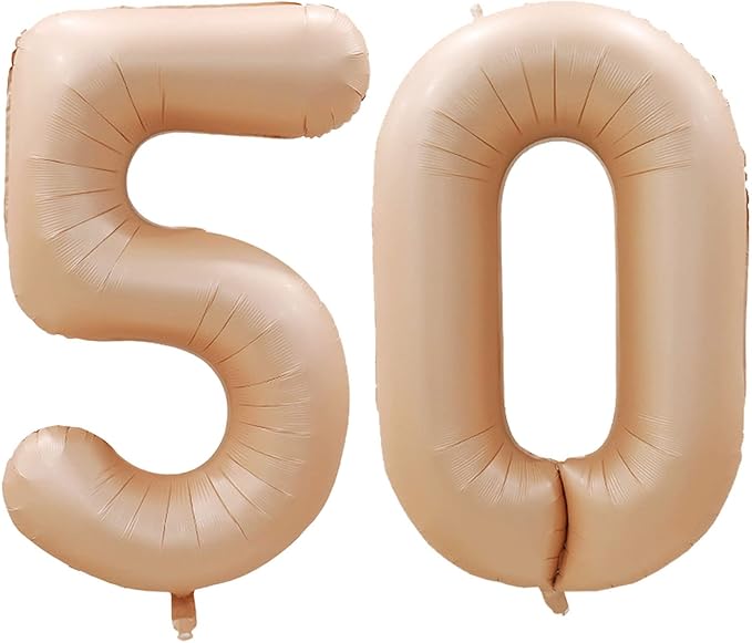 Number 50 Balloons for 50th Birthday Party Decorations, 42 Inch Jumbo Foil by GOER