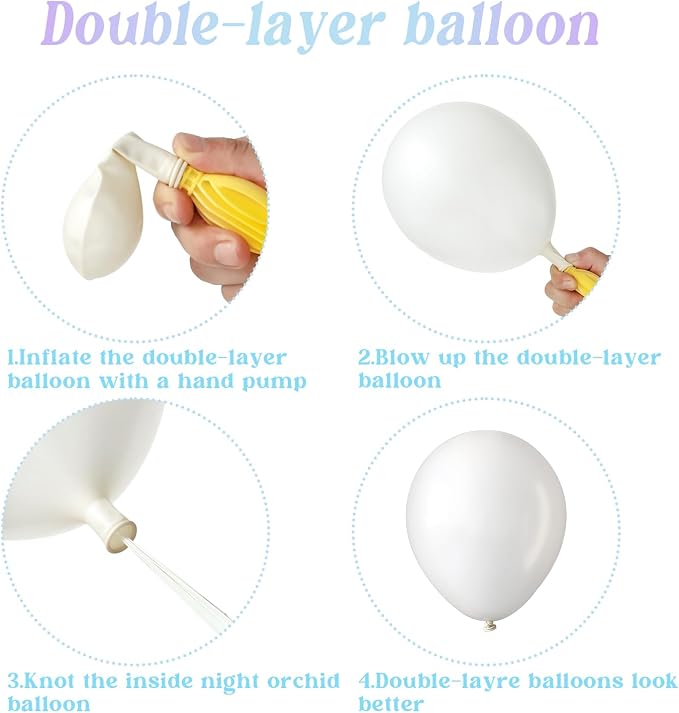 Ice Snow Birthday Party Decorations, Snowflake Balloon Garland Arch Kit | - Image 4