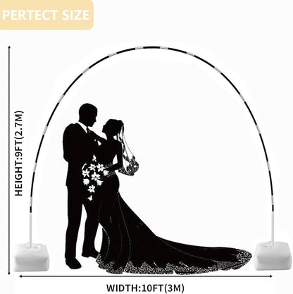 Balloon Arch Kit, 10Ft Width & 9Ft Height Adjustable | Balloon Arch Stand - Image 2