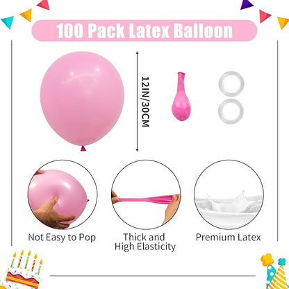 Pink Christmas Balloons - Image 2