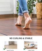 Clear Floor Mat for Home, 4'×6' Large Non-Slip Plastic Rug for Under Kitchen Table, Durable Waterproof Vinyl Area Mat for Baby Spills, Dog Accident, Anti-Scratch Floor Protector for Living Room